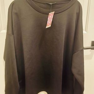 Plus Size Boohoo Sweatshirt with Belt Loops Size 20- Black